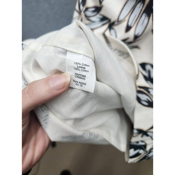 J.Crew Womens Sleeveless Floral Print Dress Size 14 Cotton - Picture 4 of 5